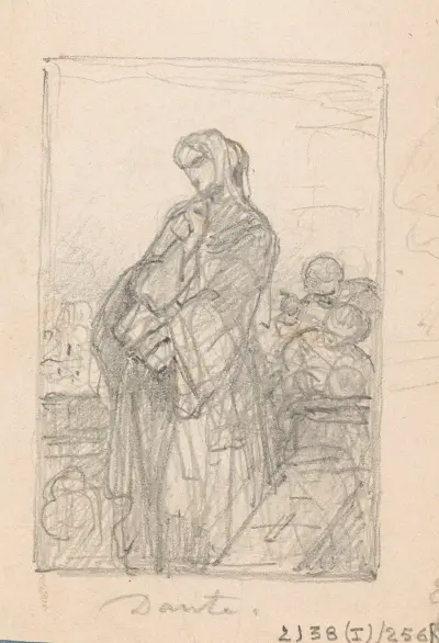 Författaren Dante Alighieri av Nicaise De Keyser