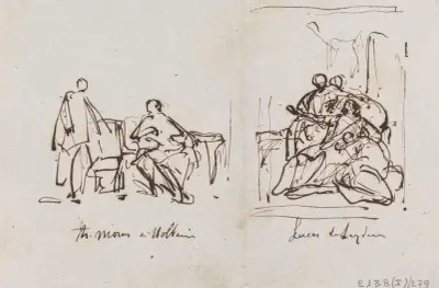 Thomas Morus und die Maler Hans Holbein und Lucas van Leyden von Nicaise De Keyser