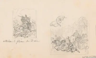 Två studier, Attila, Guds gissel av Nicaise De Keyser