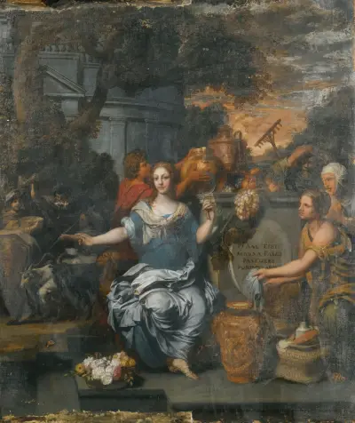 A Sacrifice To Pales av Gerard de Lairesse