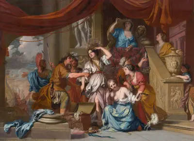 Achilles Discovered Among The Daughters of Lycomedes av Gerard de Lairesse