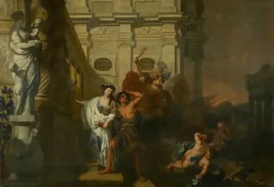 De tuchtiging leidt een behoeftige av Gerard de Lairesse