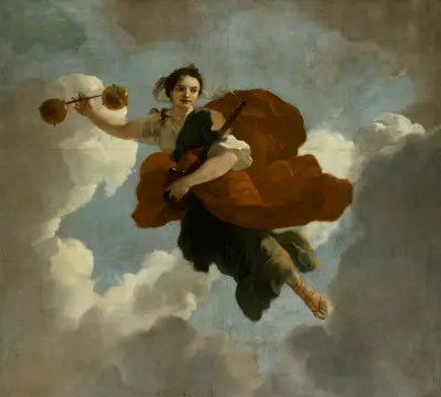 Justitia; Allegorische voorstelling van de verzorging van leprozen en onnozelen av Gerard de Lairesse