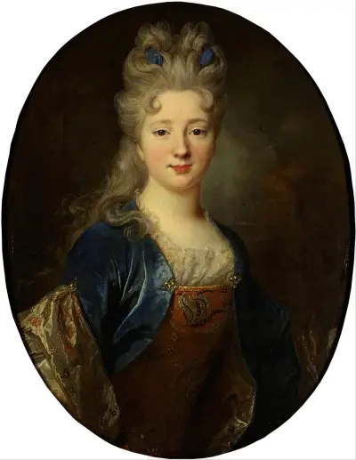 Kvinnoporträtt av Nicolas de Largillière