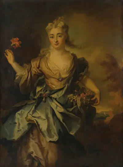 Porträtt av en dam av Nicolas de Largillière