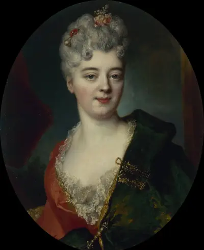 Portrait présumé d’Elisabeth Delpech, marquise de Cailly av Nicolas de Largillière