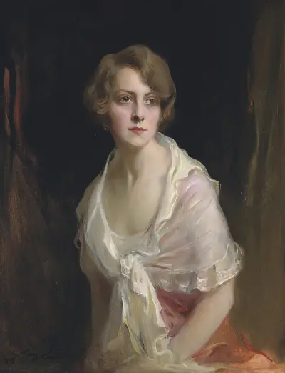 Mrs Claud Mullins, née Gwen Brandt av Philip Alexius de László