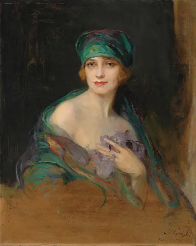 Portrait Of Princess Ruspoli, Duchess De Gramont av Philip Alexius de László