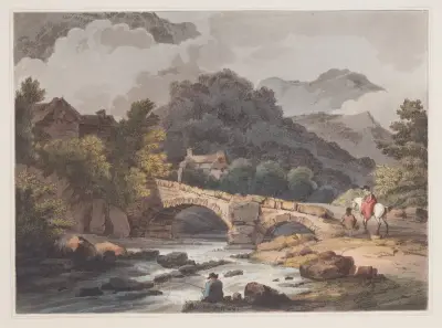 Brathay Bridge av Philip James de Loutherbourg