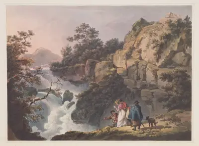 Cataract on the Llugwy av Philip James de Loutherbourg
