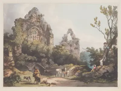 Tintern Abbey av Philip James de Loutherbourg