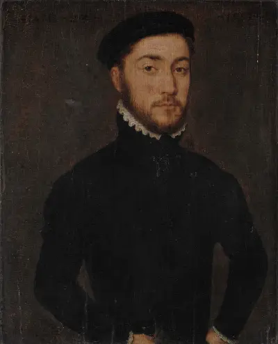 Portrait of a gentleman – nr 2 av Corneille de Lyon