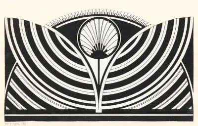 Stylizowany motyw kwiatowy, 1905 – nr 2, Samuel Jessurun de Mesquita