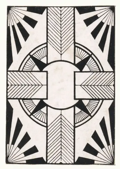 Ornament z kołem i krzyżem, Samuel Jessurun de Mesquita
