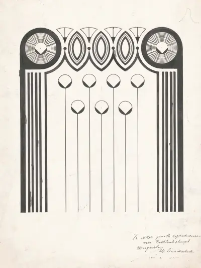 Ornamentalny stempel drukarski do oprawy książki, Samuel Jessurun de Mesquita