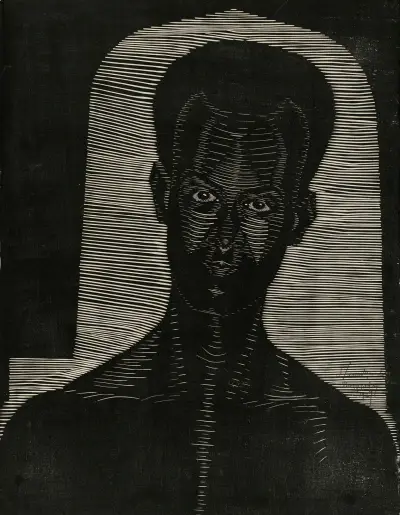 Portret van een onbekende man av Samuel Jessurun de Mesquita