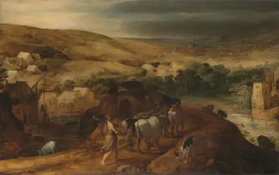 Hercules Steals the Oxen of Geryon av Joos de Momper