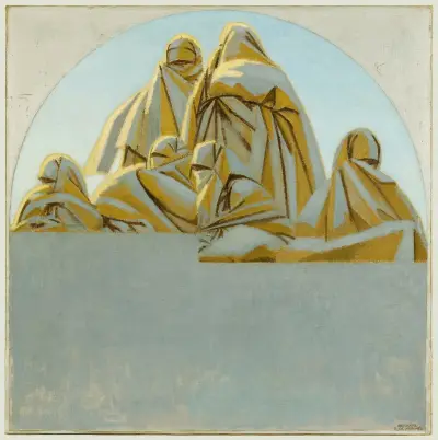Femmes sur les terrasses, Rabat av Bernard Boutet de Monvel