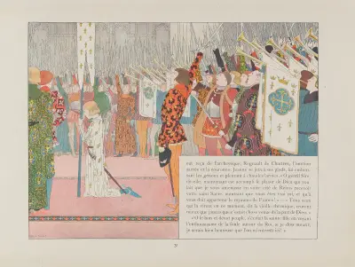 Jeanne d’Arc Pl. 28 von Louis Maurice Boutet de Monvel