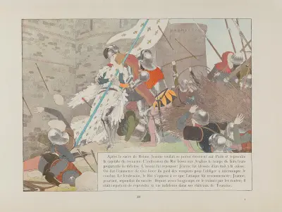 Jeanne d’Arc, Tafel 30 von Louis Maurice Boutet de Monvel