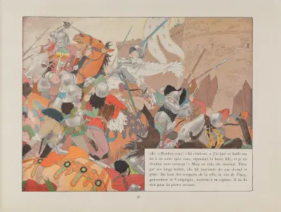 Jeanne d'Arc Pl. 34 von Louis Maurice Boutet de Monvel