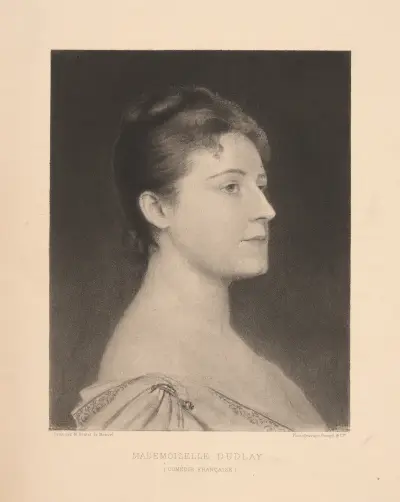Mademoiselle Dudlay (Comedie Francaise). av Louis Maurice Boutet de Monvel