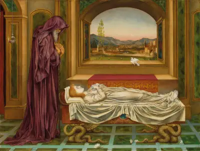 Den vandrande juden; 'De som gudarna älskar dör unga' av Evelyn De Morgan