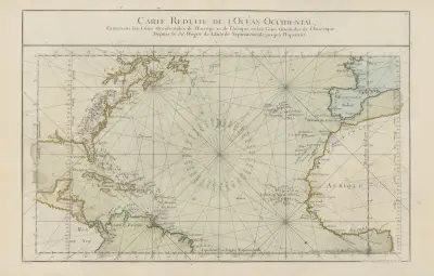 Carte réduite de l’Océan occidental av Claude Buy de Mornas