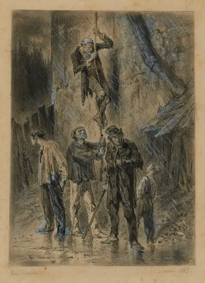 Évasion de Thénardier Les péripéties de l’évasion av Alphonse Marie de Neuville