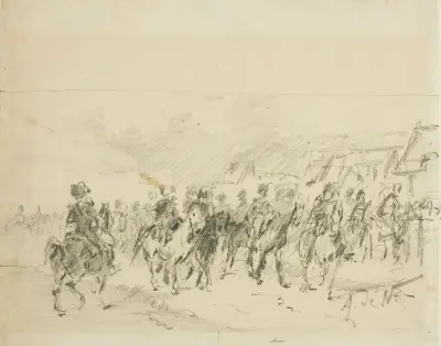 Man on Horseback av Alphonse Marie de Neuville