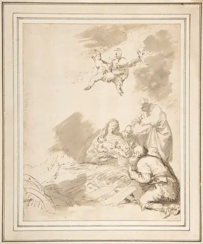 Herdarnas tillbedjan av Jusepe de Ribera