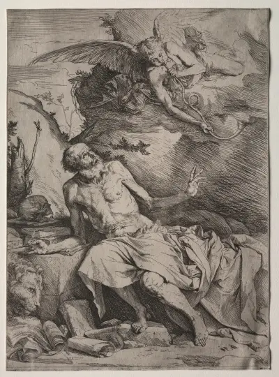 Saint Jerome, 1621 av Jusepe de Ribera