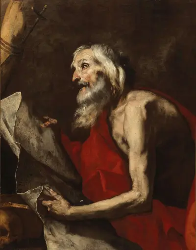 Sankt Hieronymus av Jusepe de Ribera