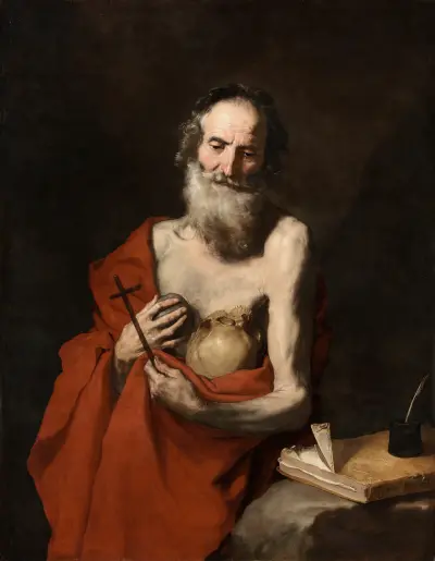 Saint Jerome, 1638 av Jusepe de Ribera