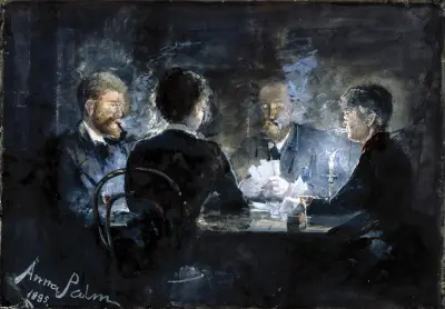 A game of L’hombre in Brøndum’s Hotel av Anna Palm de Rosa