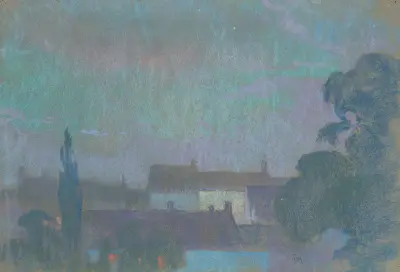 City View at Night av Rodolphe De Saegher