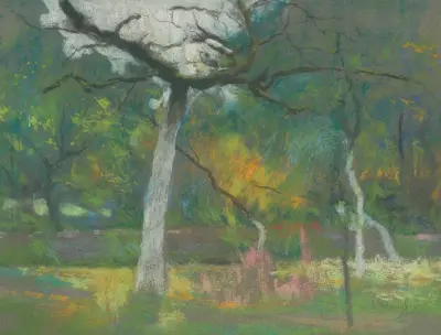 Garden with Trees. – nr 2 av Rodolphe De Saegher