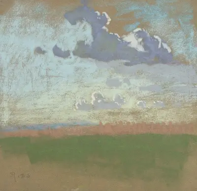 Landscape with Grey Clouds. – nr 2 av Rodolphe De Saegher