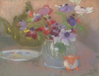 Still Life with Flowers. – nr 1 av Rodolphe De Saegher