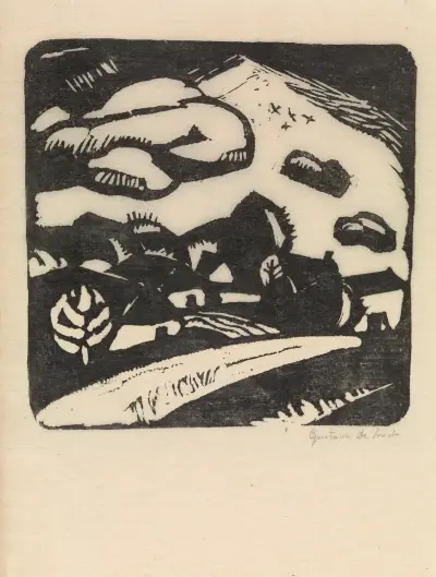 Landskap av Gustave De Smet