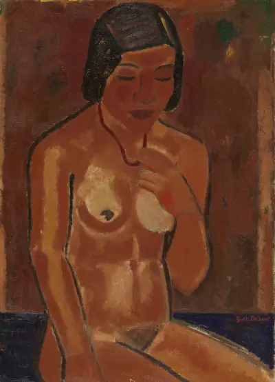 Nude with Necklace av Gustave De Smet