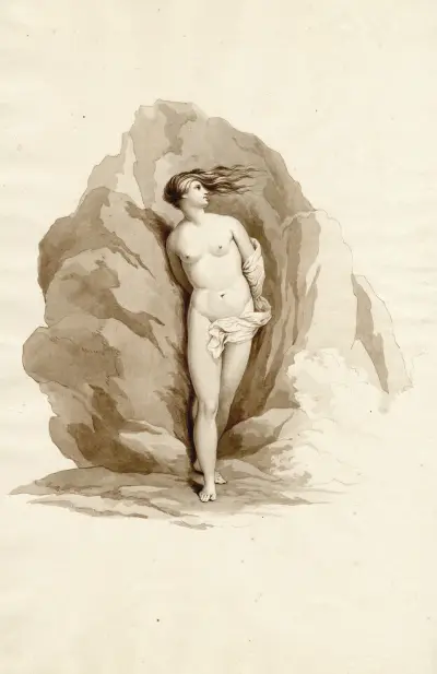 Andromeda: mot Caravaggio av David Humbert de Superville
