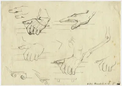 Div. handen e.a. details av David Humbert de Superville