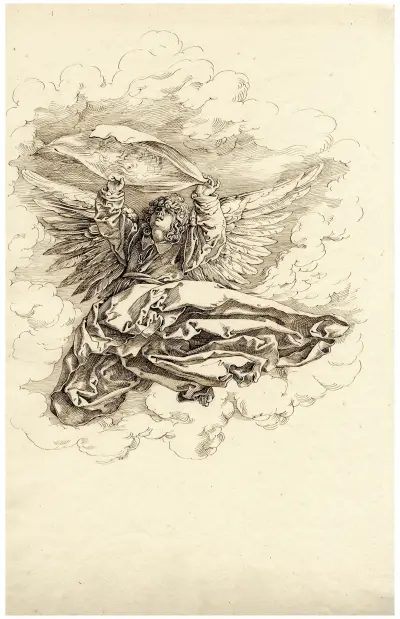 Engel mit dem Mandylion von David Humbert de Superville