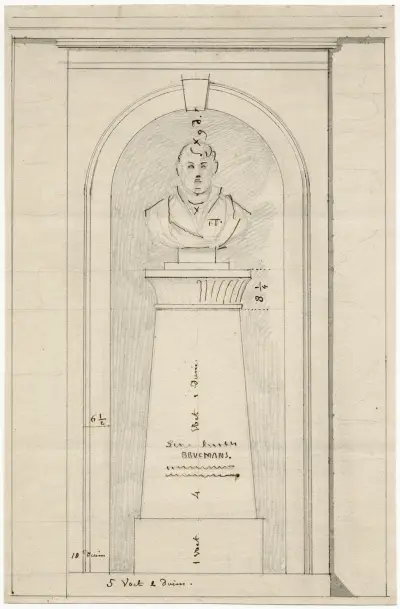 Gravmonument över S. av David Humbert de Superville