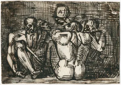 Grupp sittande figurer av David Humbert de Superville