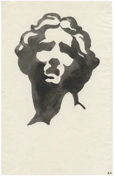 Head of the so called dying Alexander av David Humbert de Superville