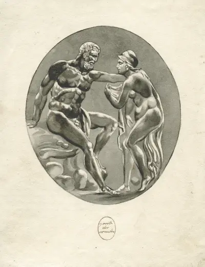 Hercules und Omphale von David Humbert de Superville