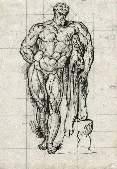 Hercules Farnese av David Humbert de Superville