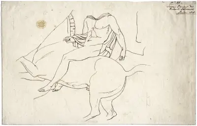 Horseman, after the north frieze of the Parthenon av David Humbert de Superville